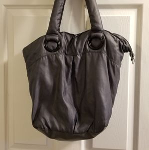 Bath and body works puffy grey tote